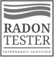 Square logo featuring the words "Radon Tester," "InterNACHI® Certified," and a nod to Anchor Home Inspection, making it perfect for CT Home Inspection professionals.