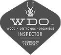 Diamond-shaped logo for WDO (Wood Destroying Organisms) Inspector, InterNACHI certified. Ideal for Anchor Home Inspection or CT Home Inspection professionals seeking a trustworthy and distinctive brand image.